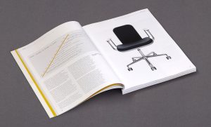 Furniture Design book - Spread featuring Supporto office chair