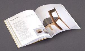 Furniture Design book - Spread featuring Hiroshima chairs