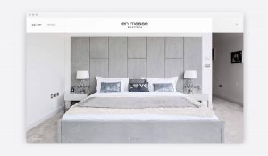 TwoSheds - En Masse website design - Palatial bedroom design