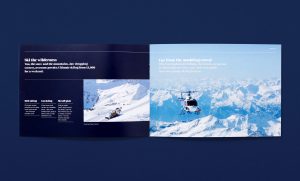 TwoSheds - Brochure design - James Orr Heliski
