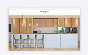 TwoSheds - En Masse website design - kitchen island